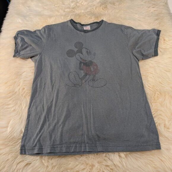 Disney Mickey Mouse Ringspun T Shirt Made in USA Size Large - Picture 1 of 10